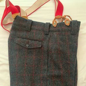 VTG Vintage 80s NWT L.L. Bean Wool Pants with Suspenders